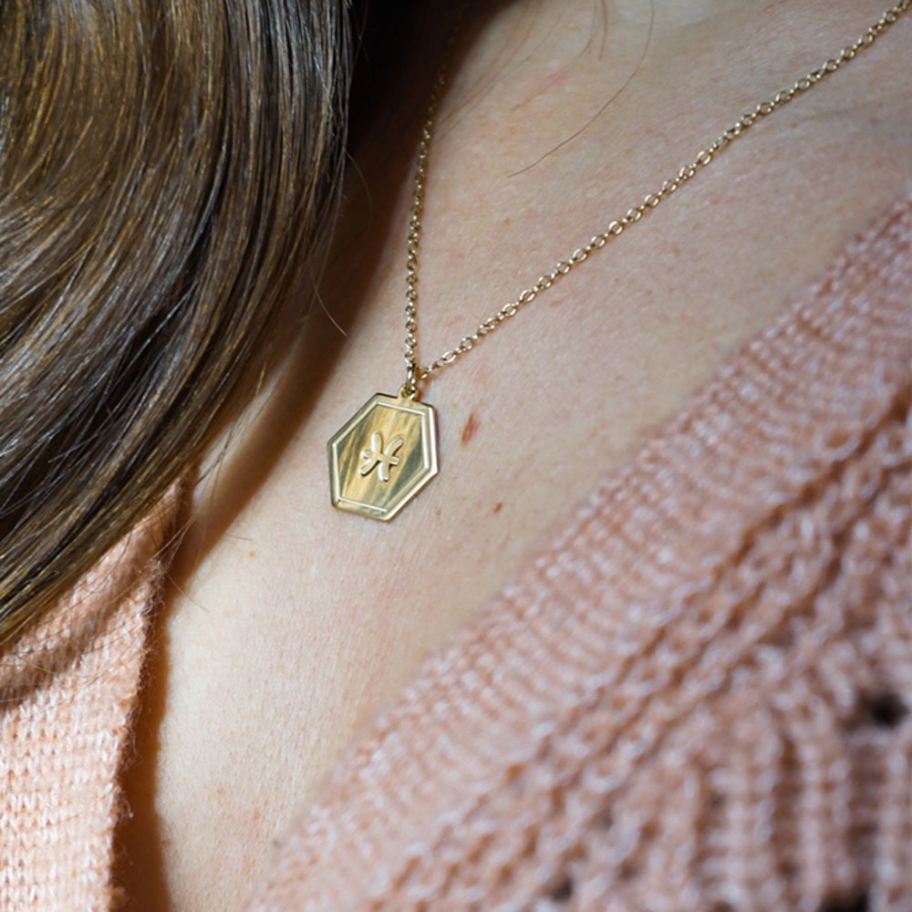 Hexagon Zodiac Pendant - 2