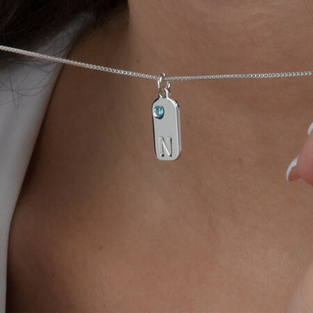 Personalised Birthstone Bar Necklaces