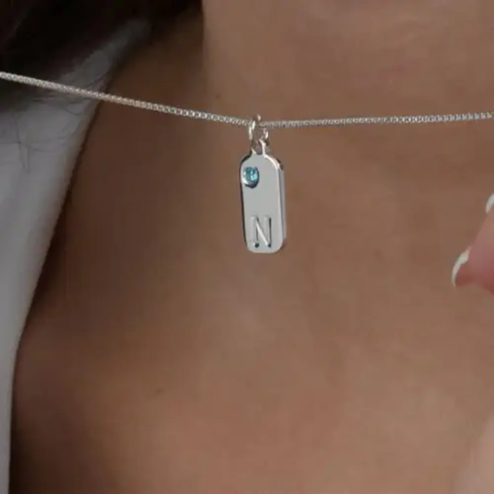 Personalised Birthstone Bar Necklaces