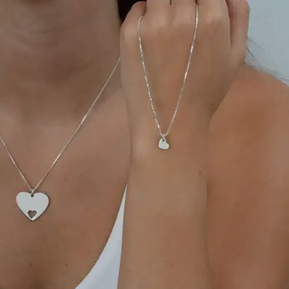 Mother Daughter Necklace Set