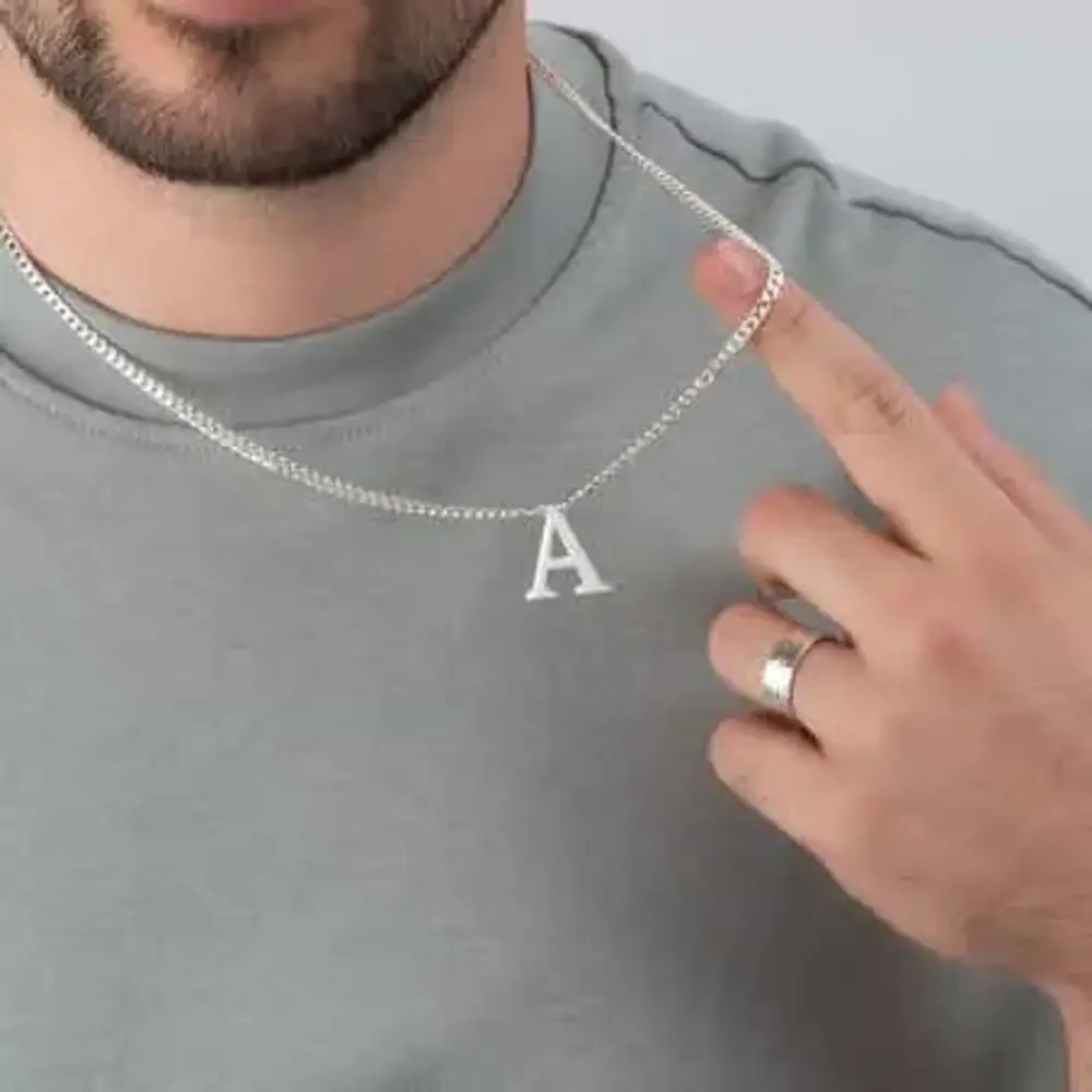 Men's Initial Necklaces