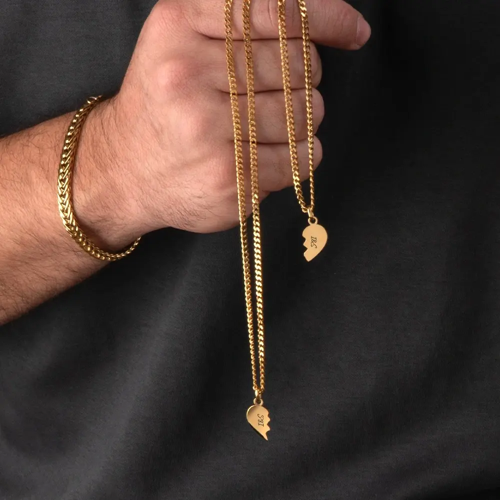 Matching and personalized Valentine’s Day jewelry for couples