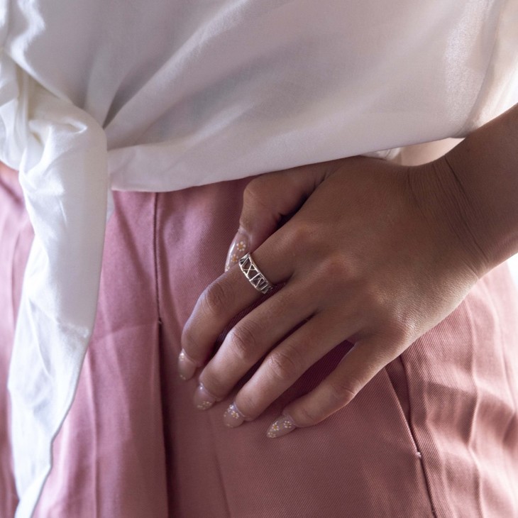 Roman Numeral Ring model