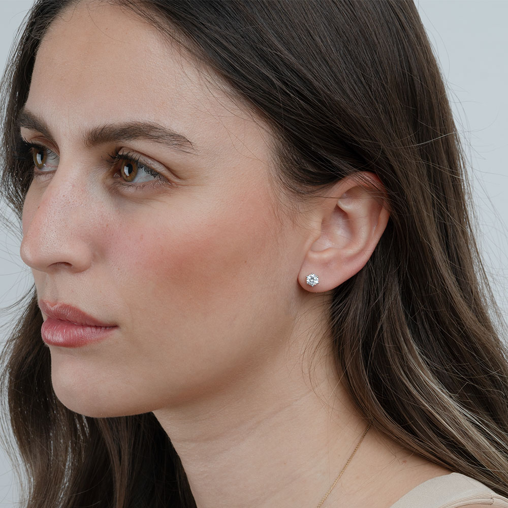 Cubic Zirconia Stud Earrings