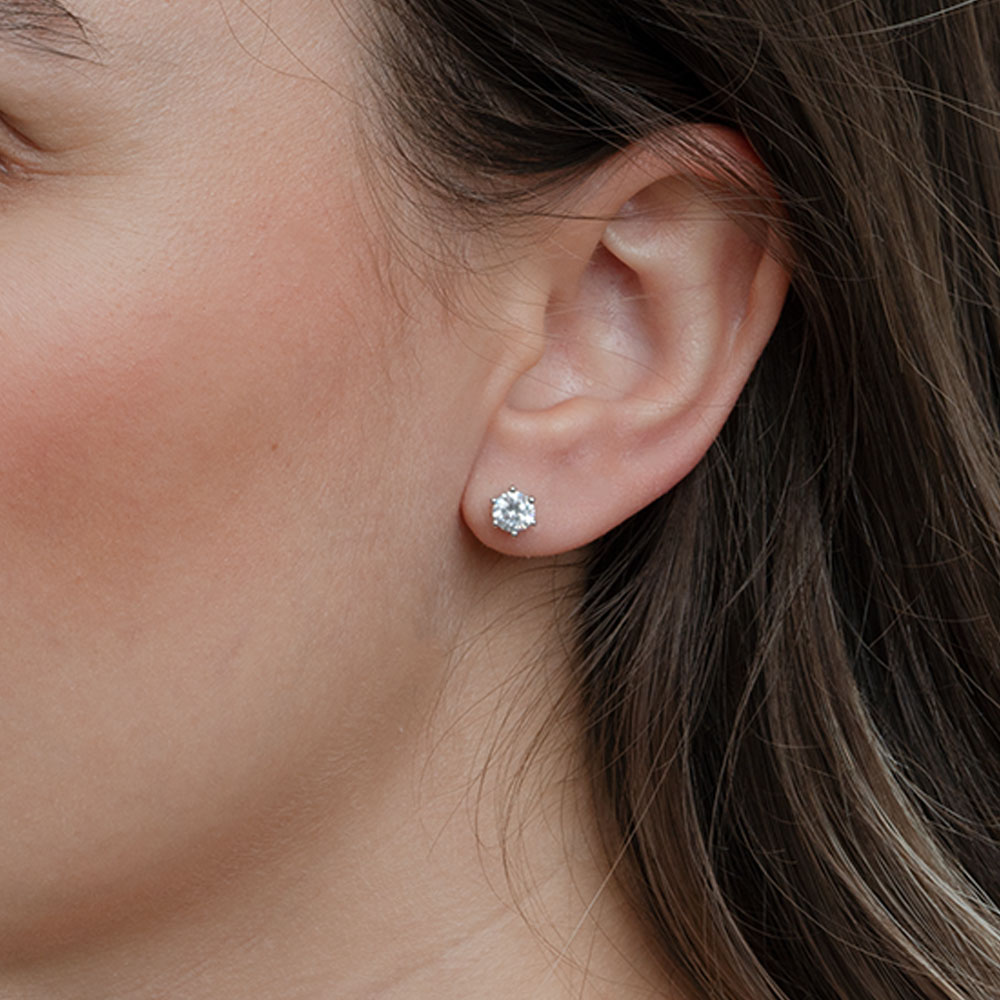 Cubic Zirconia Stud Earrings