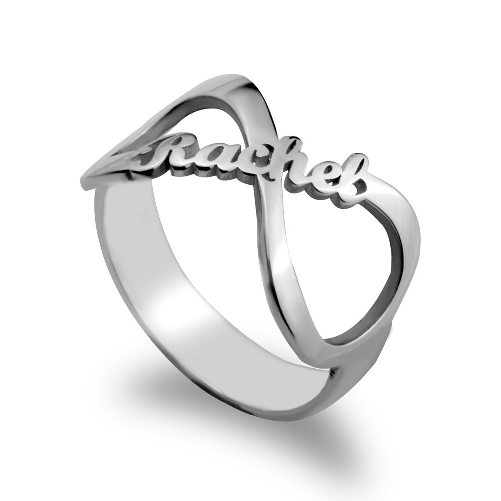 Personalised Infinity Name Ring 