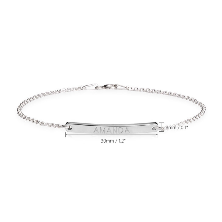 Skinny Bar Bracelet information