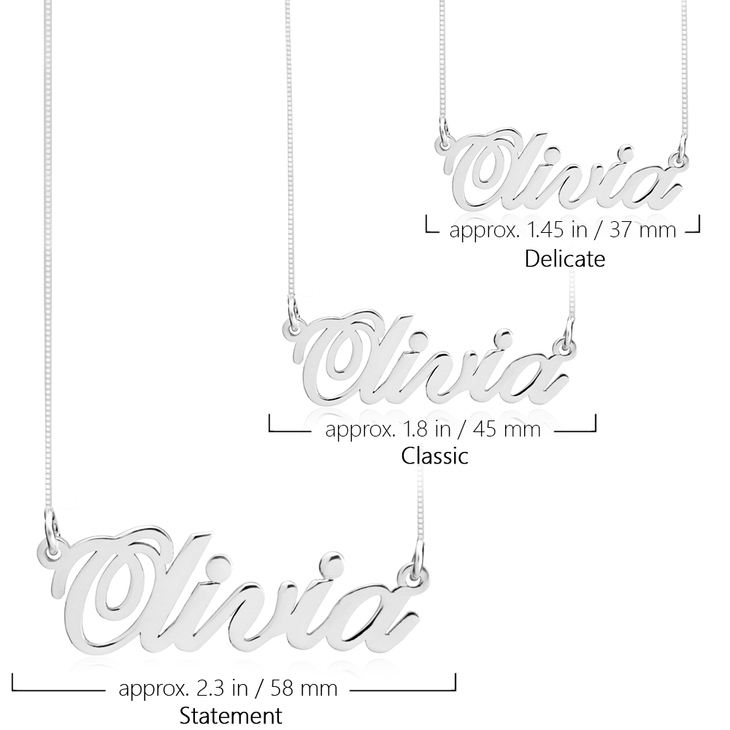 Classic Name Necklace information