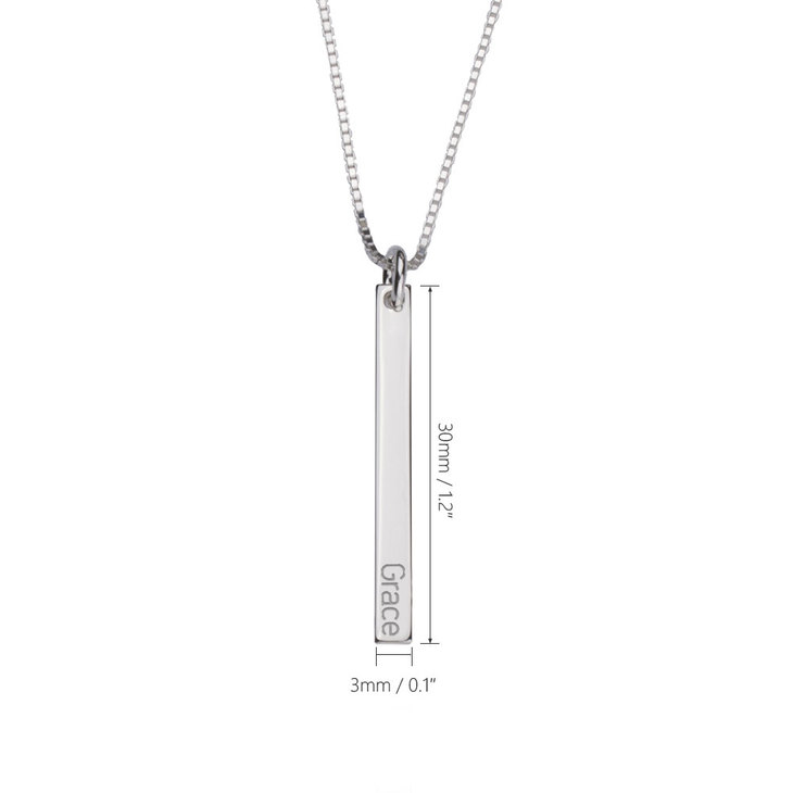 Dainty Bar Necklace information