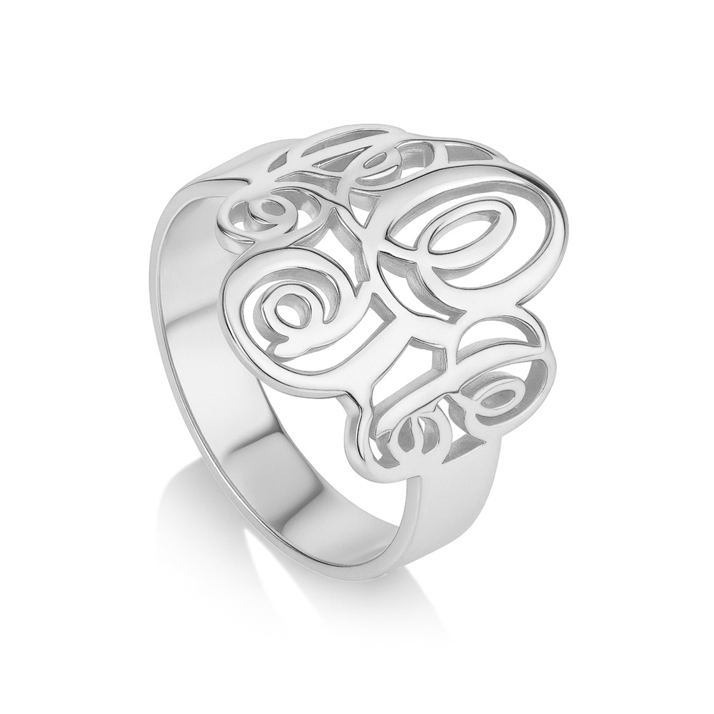 Interlocking Monogram Ring