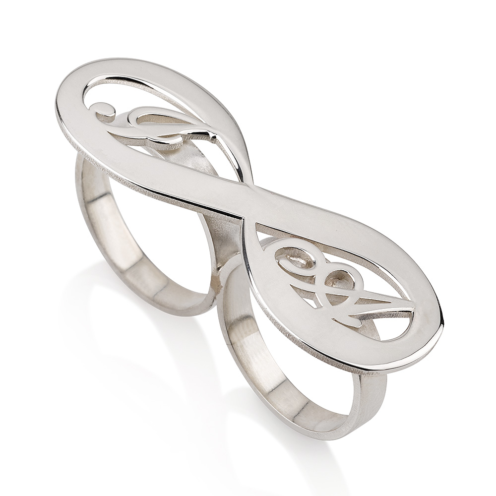 Personalised Infinity Ring with Initials