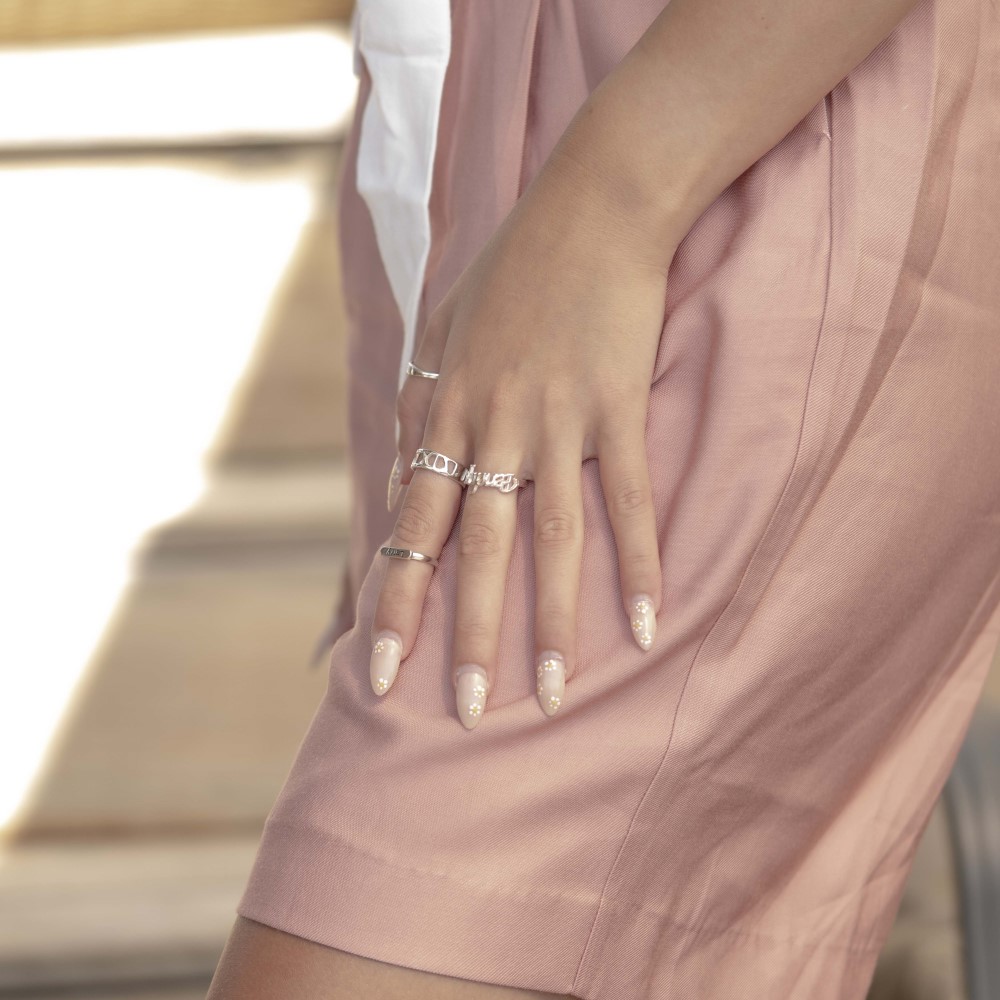 Stackable Ring with Name