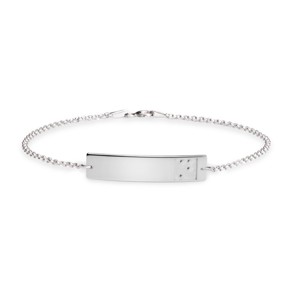 Braille Alphabet Bar Bracelet