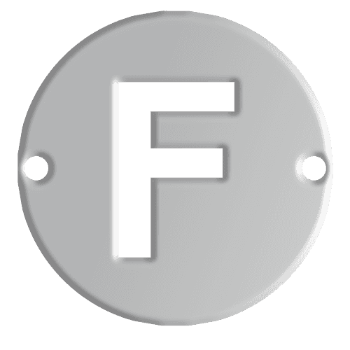 F Initial Pendant