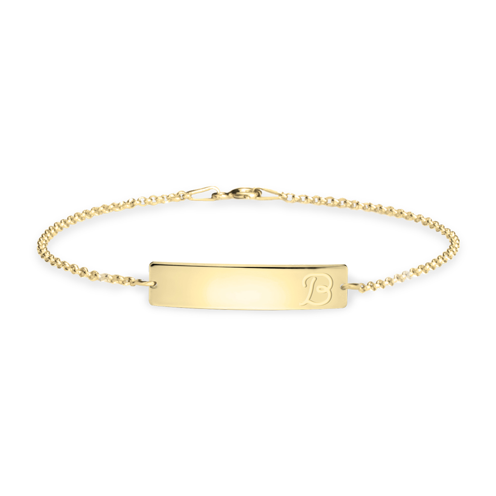 Initial Bar Bracelet