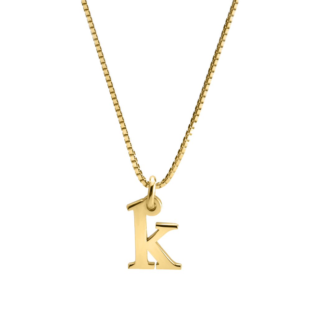 Small Letter Initial Necklace