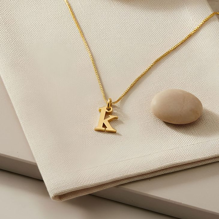 Small Letter Initial Necklace information
