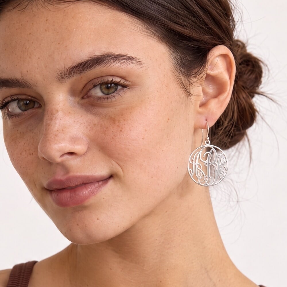 Classic Monogram Earrings