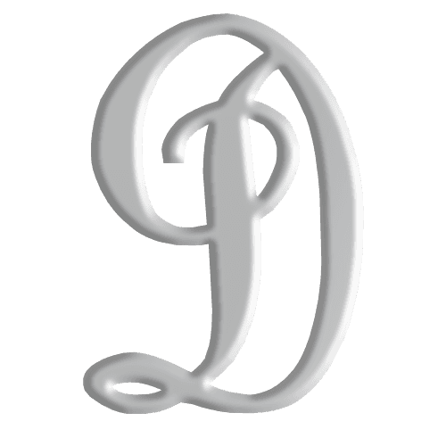 D Initial Pendant