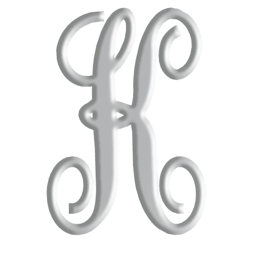 K Initial Pendant