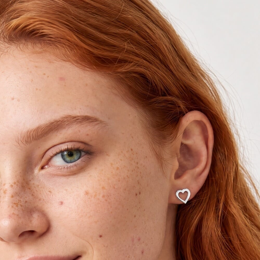 Cut Out Heart Earrings