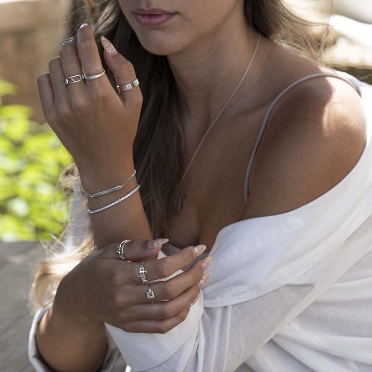 Cubic Zirconia Tennis Bracelet model