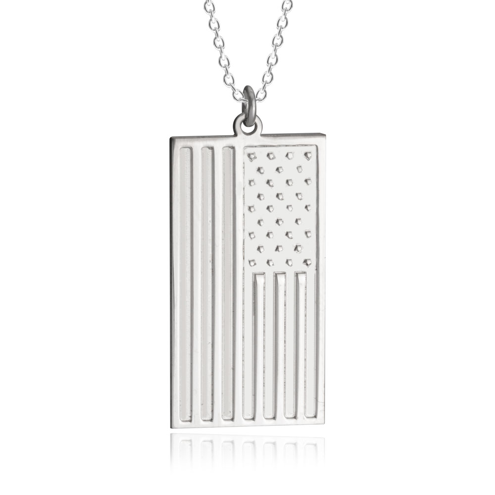 American Flag Necklace