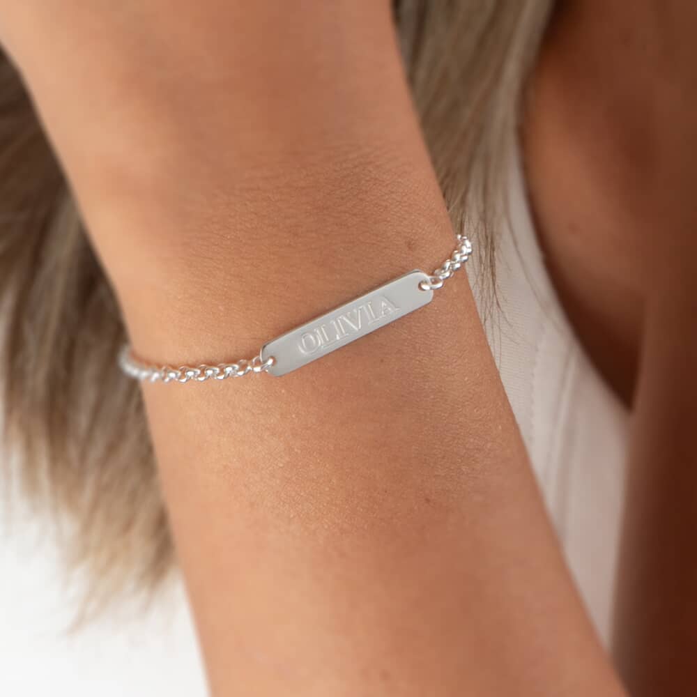 Classic Name Bar Bracelet