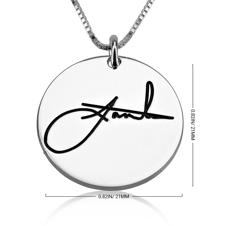 Circle Signature Necklace information