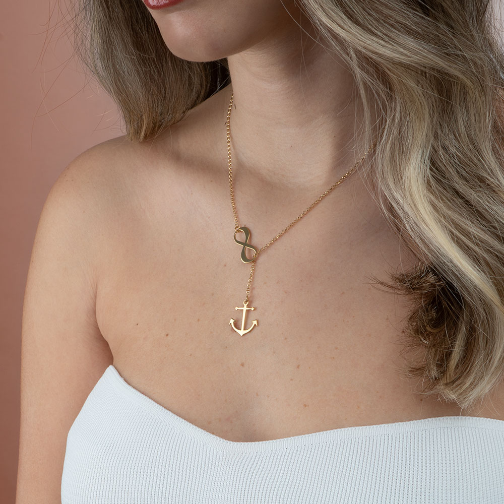 Infinity Anchor Necklace