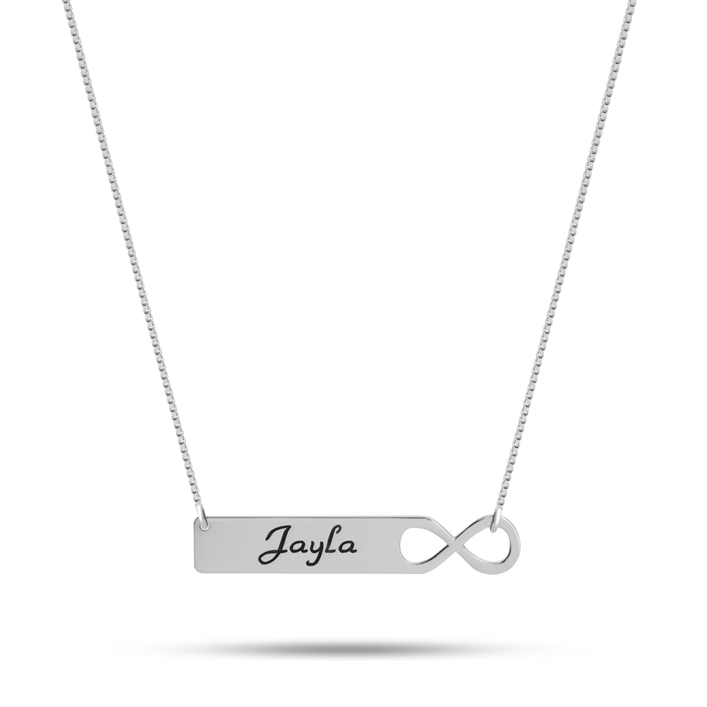 Infinity Bar Necklace
