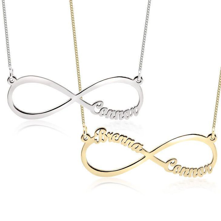 Infinity Necklace with Names