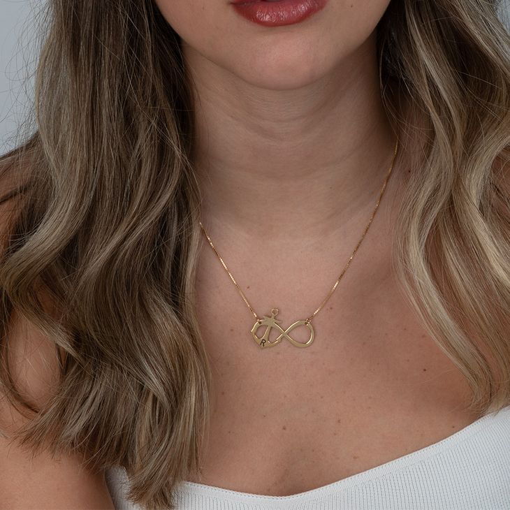 Initial Anchor Infinity Necklace model