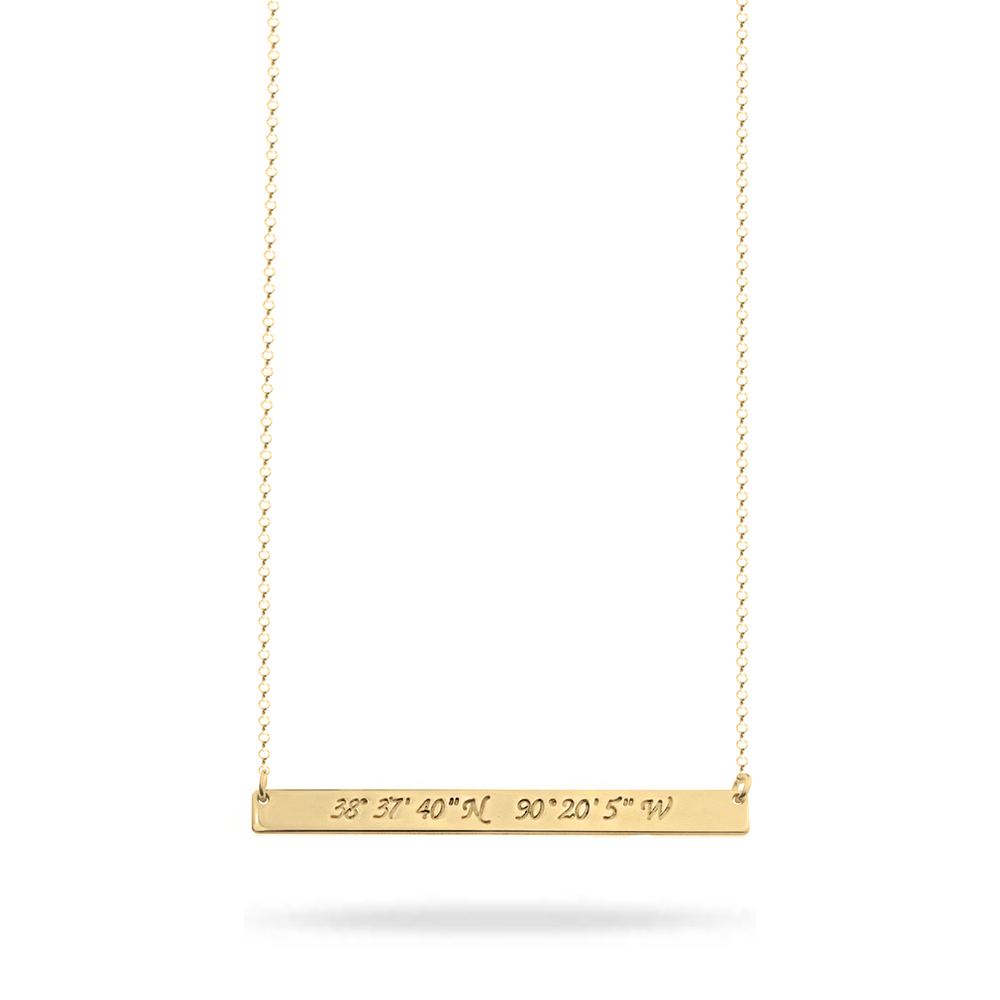 Coordinate Bar Necklace