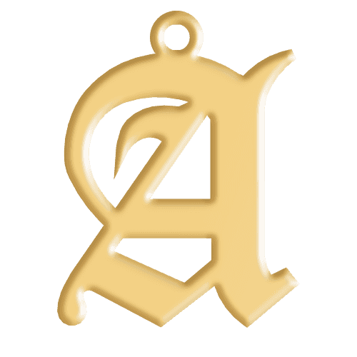 A Initial Pendant