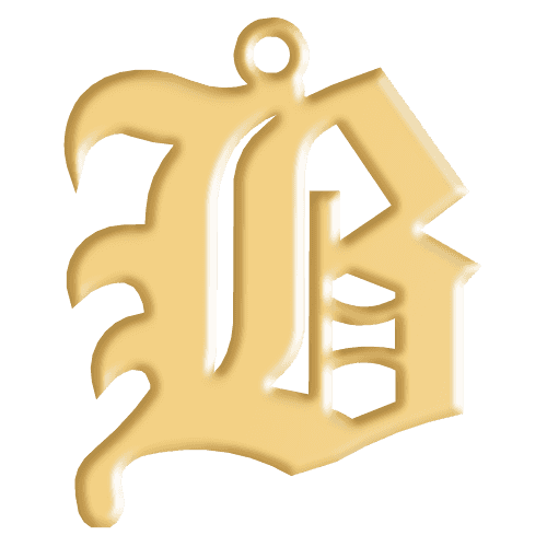B Initial Pendant