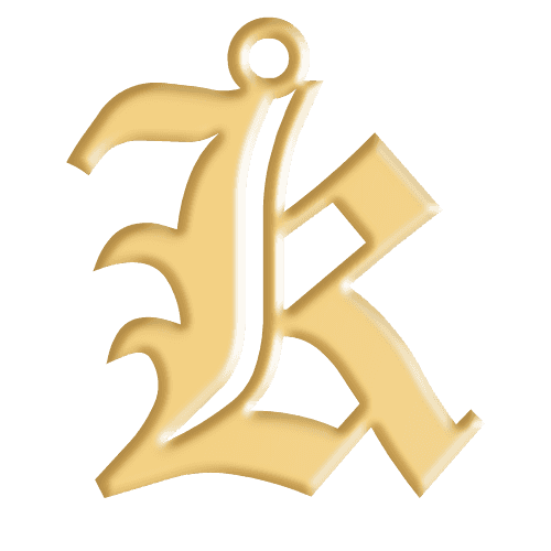 K Initial Pendant