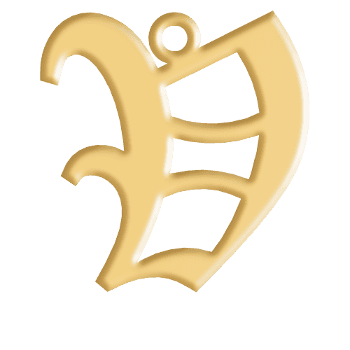 V Initial Pendant