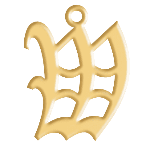 W Initial Pendant