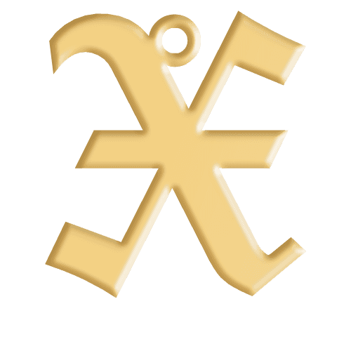 X Initial Pendant