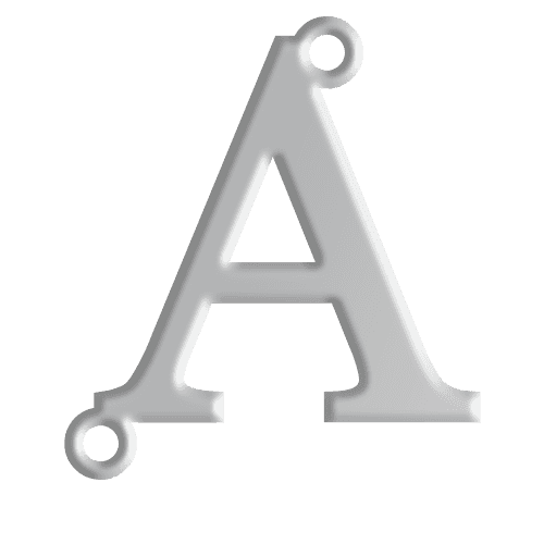 A Initial Pendant