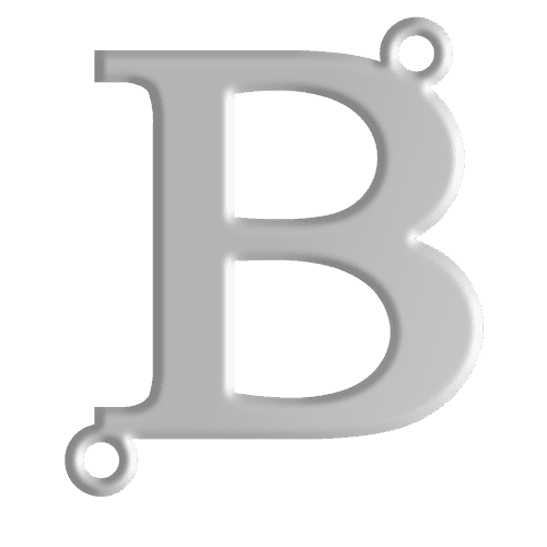 B Initial Pendant