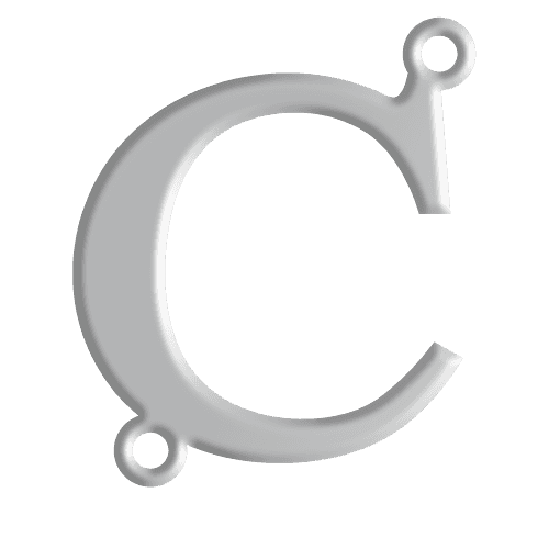 C Initial Pendant