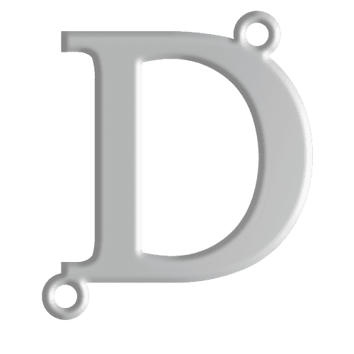 D Initial Pendant