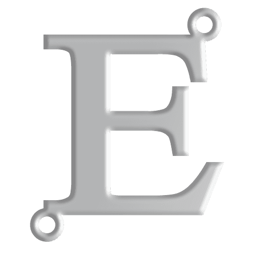 E Initial Pendant