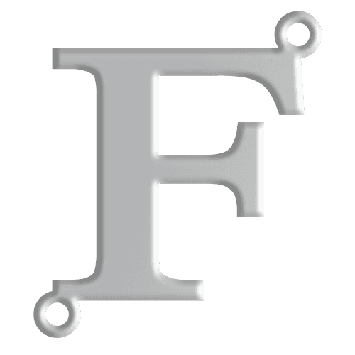 F Initial Pendant