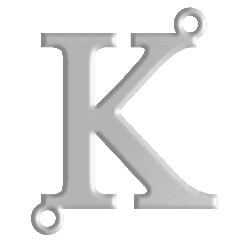 K Initial Pendant