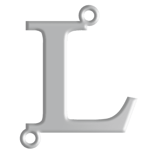 L Initial Pendant