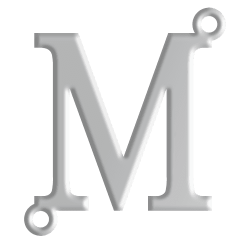 M Initial Pendant