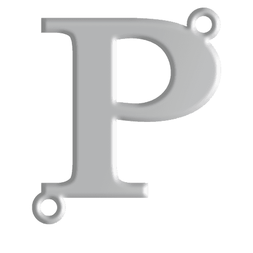 P Initial Pendant